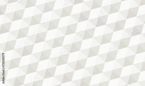 Modern white hexagonal pyramids pattern background, 3D geometric tiles. White hexagons with volume effect. Abstract geometric design for cover, book, poster, flyer, website, advertising. Vector EPS10.