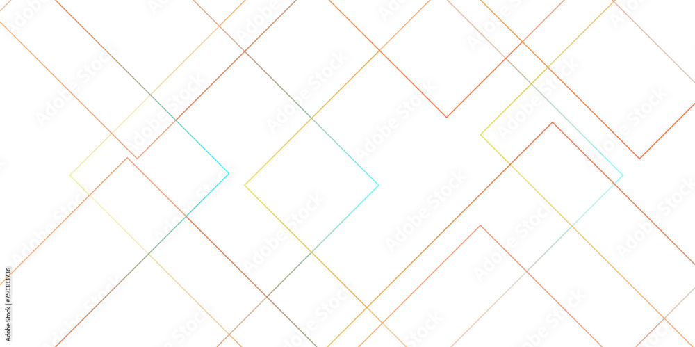 Abstract Emerging a colorful and modern technology background design, geometric squares are illuminated by bright light. This vector creation portrays a futuristic digital landscape adorned with lines