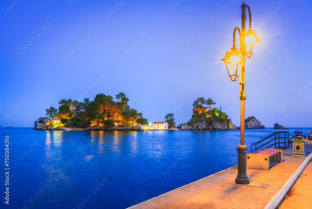 Parga, Greece. Beautiful colorful coastal town in Epirus, Greek holidays.