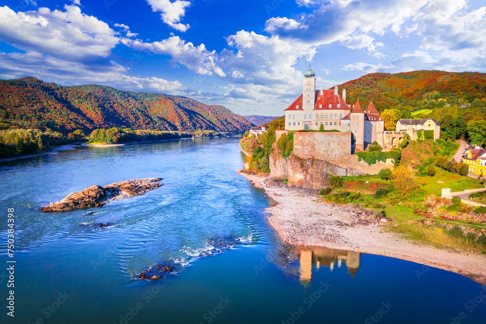 Castle Schonbuhel an der Donau. Wachau valley. Lower Austria.