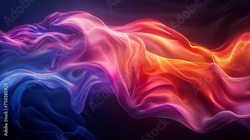 Wallpaper Mural neon wave swirl background. Neon Colors Swirling Flow Torontodigital.ca