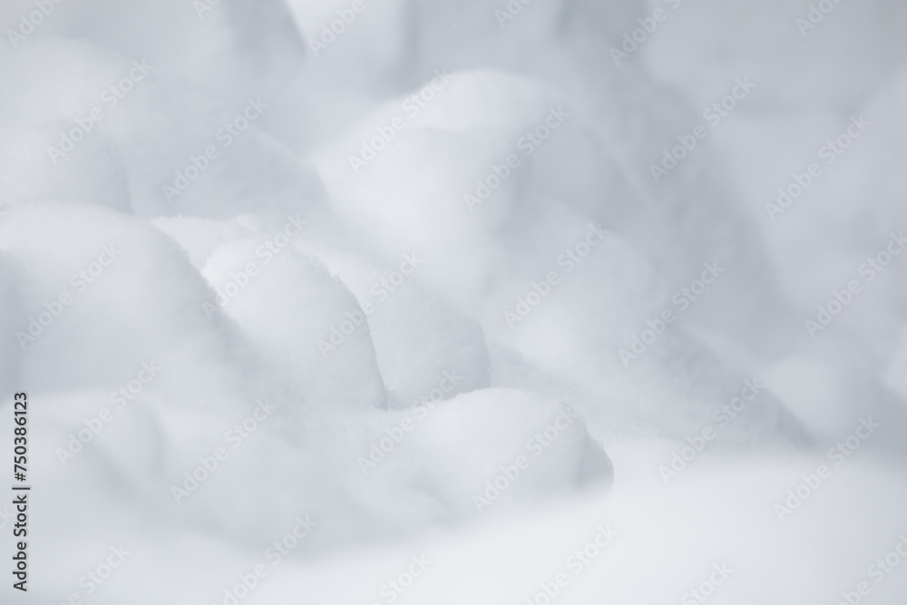 Obraz premium Abstract fresh white soft snow winter Christmas background