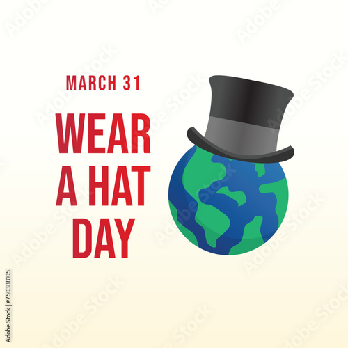 vector graphic of Wear A Hat Day ideal for Wear A Hat Day celebration.