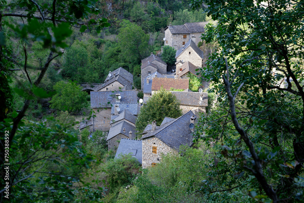 Le village de Castelbouc - Sainte-Enimie - Gorges du Tarn - Lozère Le village de Castelbouc - Sainte-Enimie - Gorges du Tarn - Lozère