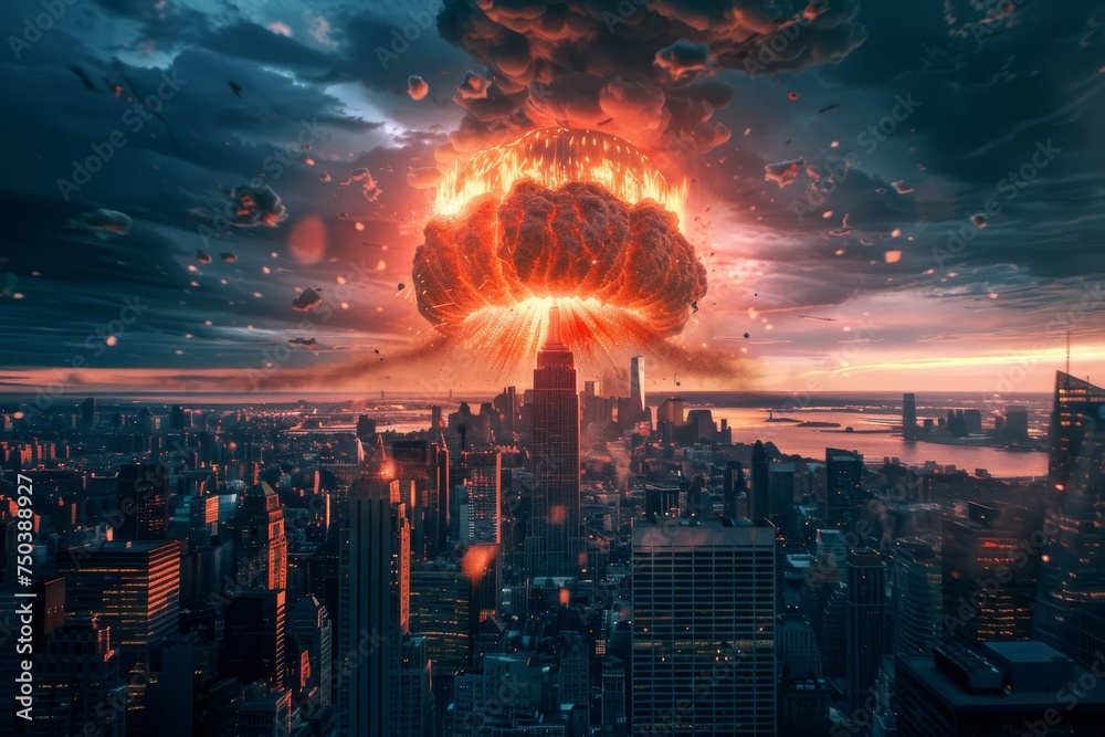 Nuclear Bomb Explosion, Nuclear Mushroom, Atomic Cloud, Nuclear Explosion, Apocalypse Catastrophe Nuclear Bomb Explosion, Nuclear Mushroom, Atomic Cloud, Nuclear Explosion, Apocalypse Catastrophe