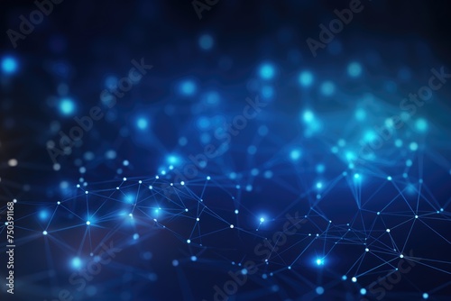 Abstract digital background. Big data visualization. Network connection structure. Science background. Network connection structure, Ai generated
