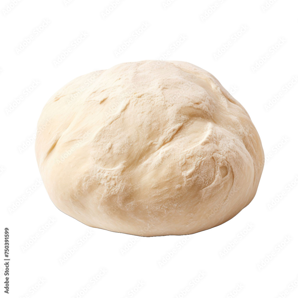 Raw dough isolated on transparent a white background Raw dough isolated on transparent a white background