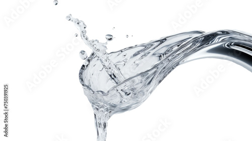 water drop close up isolated on transparent a white background