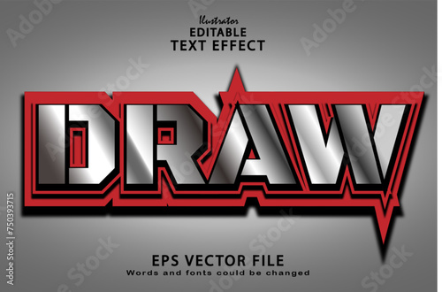 Editable draw text effect
