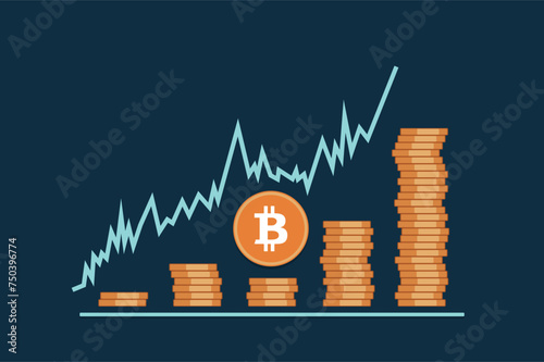 Bitcoin up trend path, Unstoppable currency (ID: 750396774)