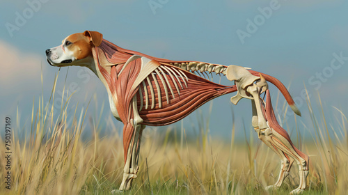 Dog extensor digitorum lateralis muscle anatomy photo