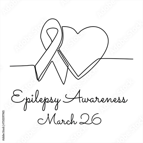 line art of Epilepsy Awareness good for Epilepsy Awareness celebrate. line art. illustration. photo
