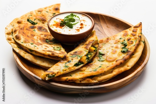 Afghan Bolani, Thin Crispy Flatbread Stuffed with a Savory Filling of Mashed Potatoes, Spinach