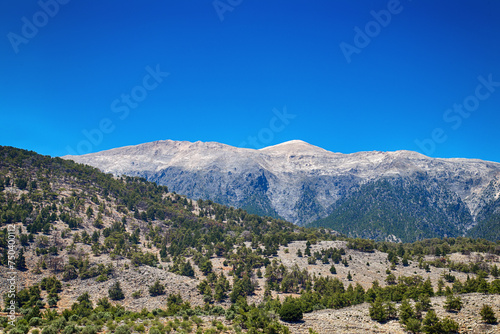 Mountain landscape on the island of Crete (Greece)