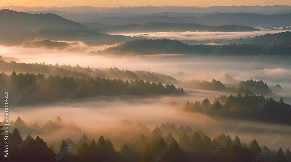 A Glimpse of Sun Through the Veil of Fog in a Dense Forest A Glimpse of Sun Through the Veil of Fog in a Dense Forest