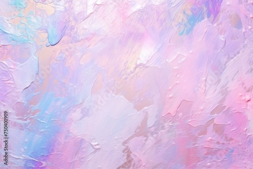 Pastel pink blue abstract trendy holographic background. Real texture in pale violet, and mint colors with scratches and irregularities