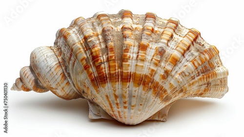 Isolated seashell on a white background