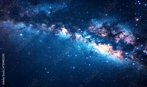 the night sky under the stars  Generative AI 