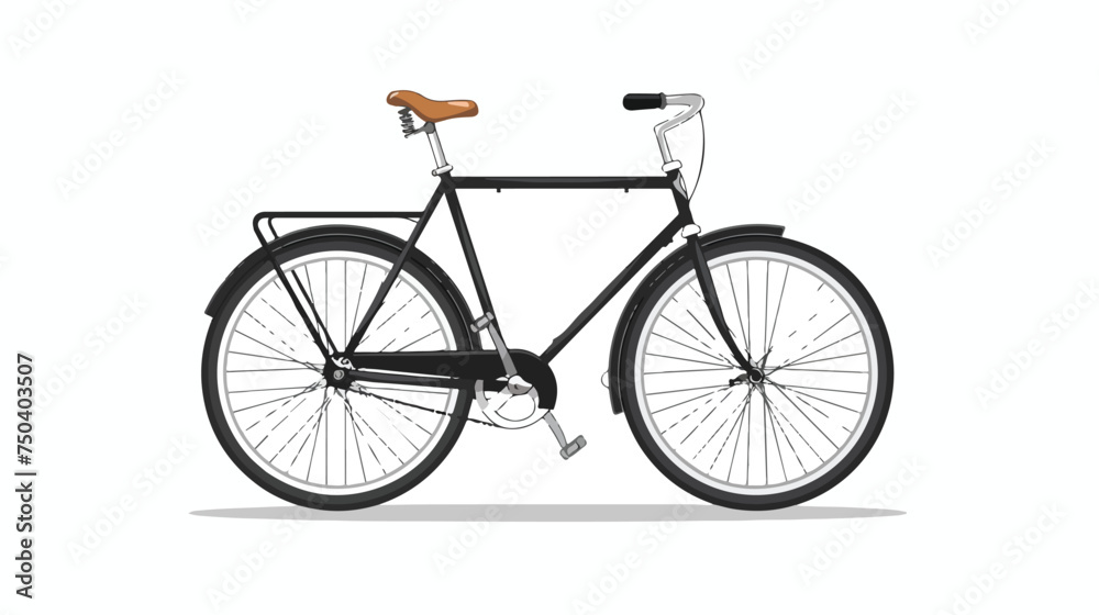 Bicycle Icon on White Background