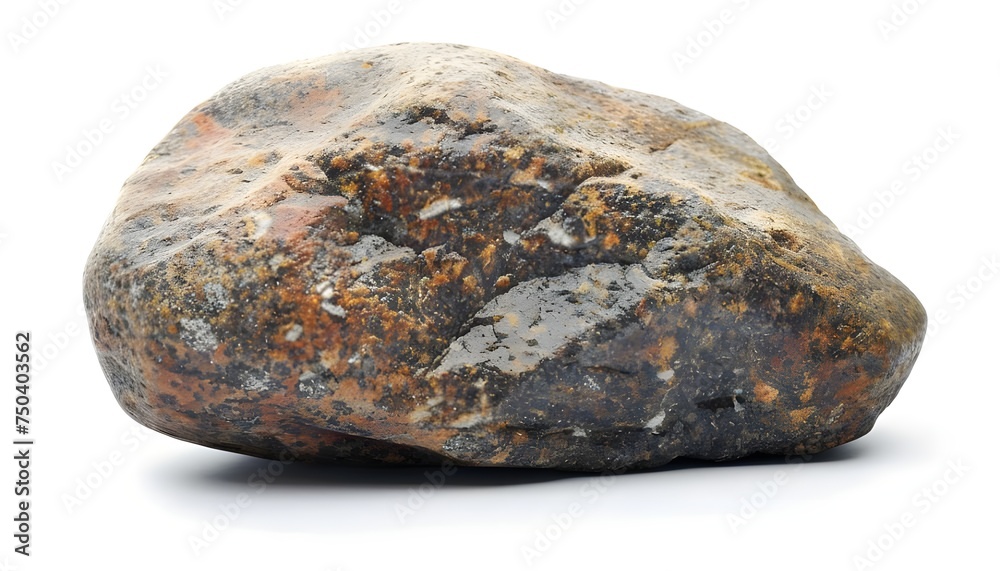 Big stone isolated on white background Big stone isolated on white background
