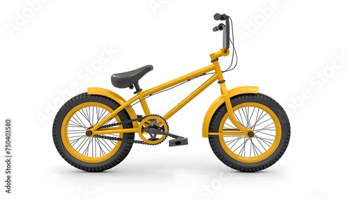 Kids bicycle isolated on white background