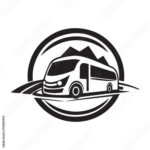 Bus holiday logo  design Vectors And Illustrations