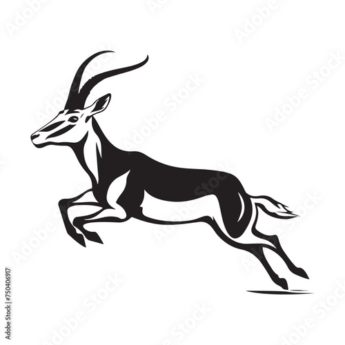 Antelope vector Illustration on a white background Stock Vector