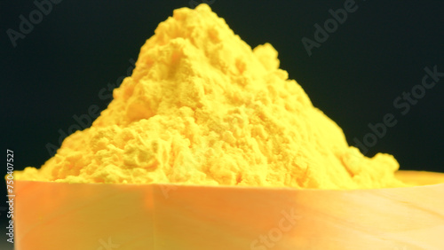 Yellow Color Powder For Holi Festival