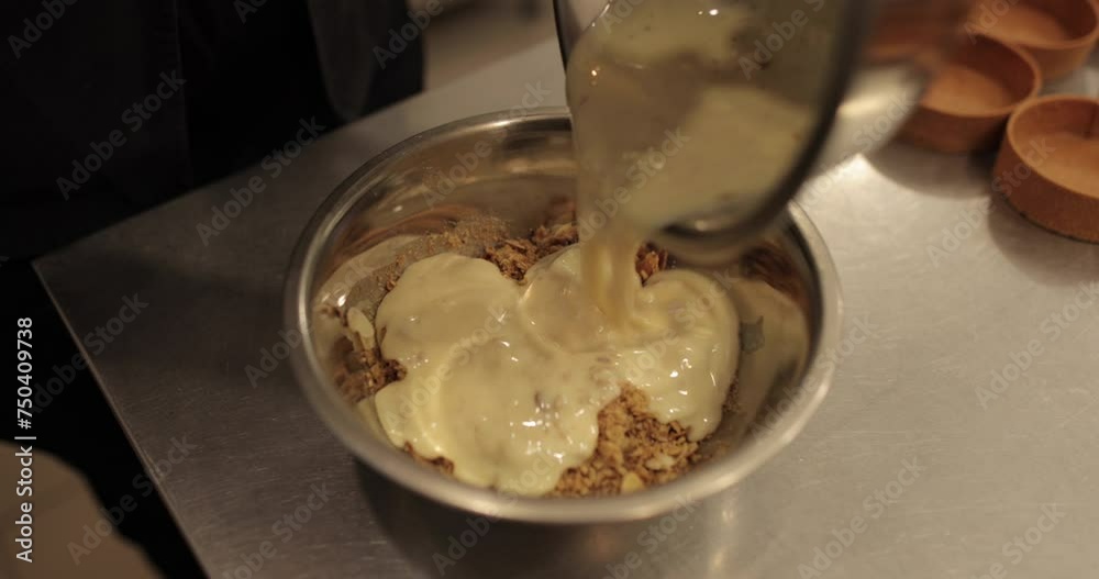 Pouring, mixing and the process of making cakes, cupcakes, cookies and cookies. Homemade confectionery Pouring, mixing and the process of making cakes, cupcakes, cookies and cookies. Homemade confectionery