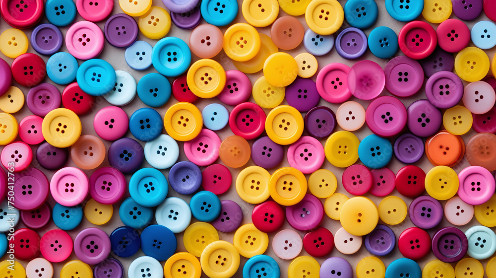 full frame of multicolor button background full frame of multicolor button background