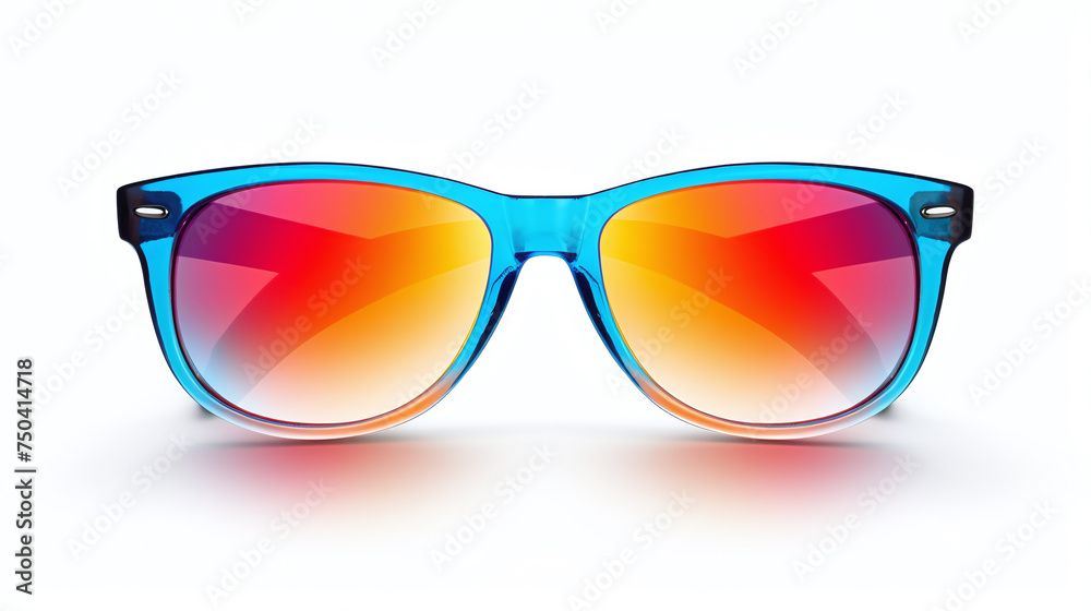 Multicolor sunglasses isolated on white background. Multicolor sunglasses isolated on white background.