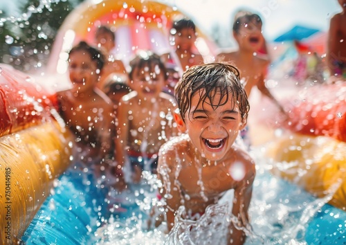 Joyful Water Slide Adventure for Kids