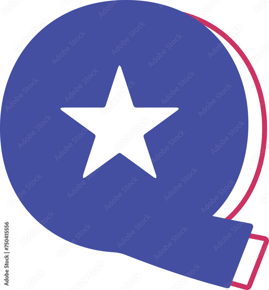 Obraz premium partriotic usa letter q