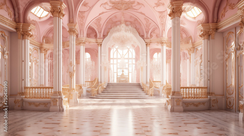 Palace interior background castle hall © Kokhanchikov