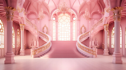 Palace interior background castle hall