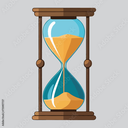 vector isolated of sand clock