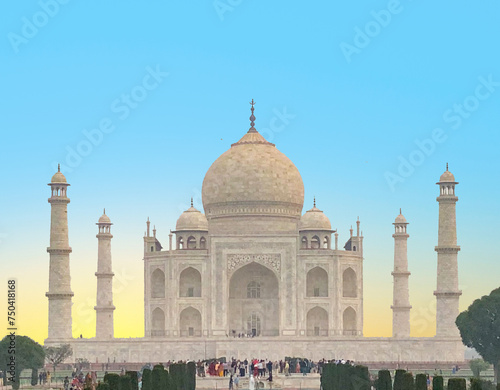 sunrise view of Taj Mahal in Agra