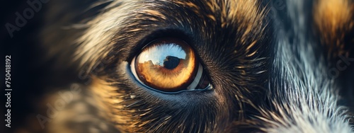 dog eye close up