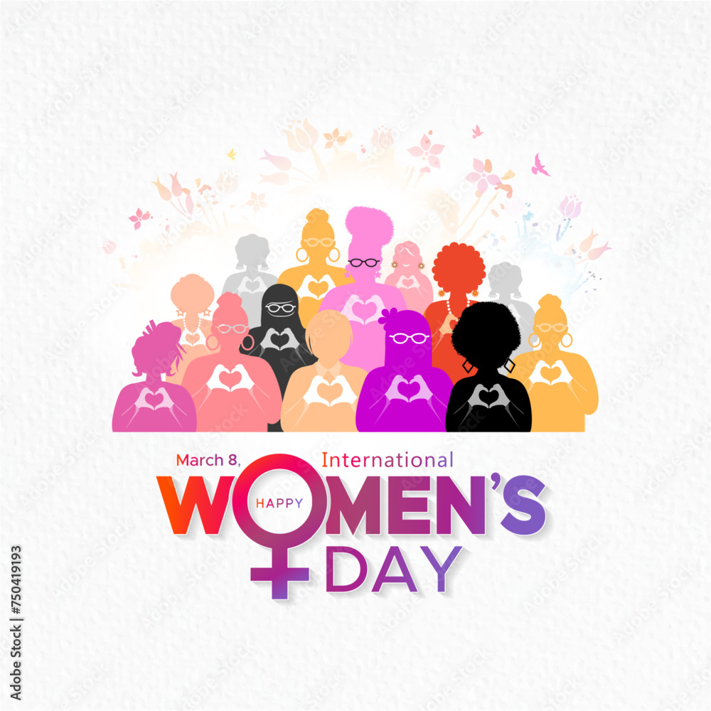 2024, Theme design for international women's, day.