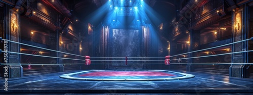 Illuminated Canvas: The Emptiness of a Wrestling Ring