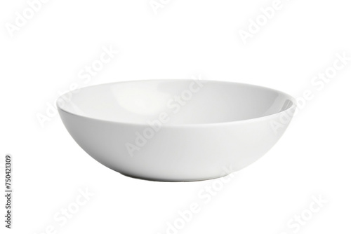 Clean white bowl, ready for food.