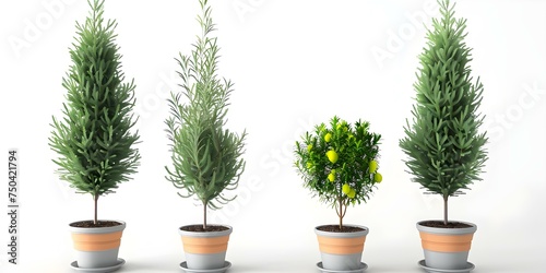 Variety in Potted Green Plants