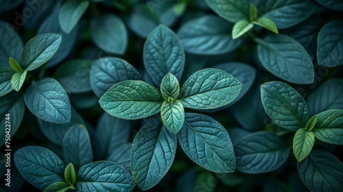 Green leaves as a background photo