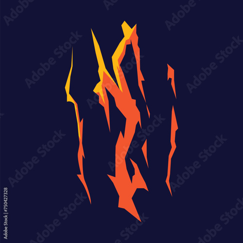 Thunder flat design 