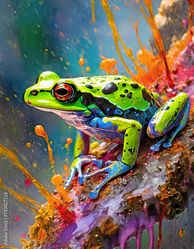 Vivid frog