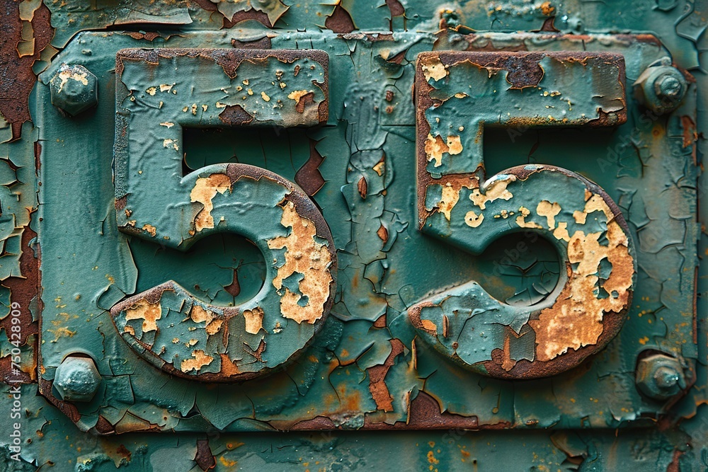peeling, corrosion, old, shabby, iron, paint, typographic, isolated, scratched, symbol, number, cracked, rust, grunge, steel, 2, digit, rusted, signs, emboss