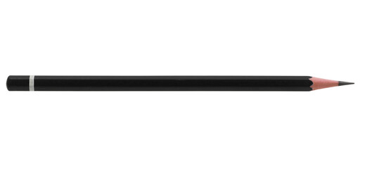 Black pencil on transparent background (PNG File)