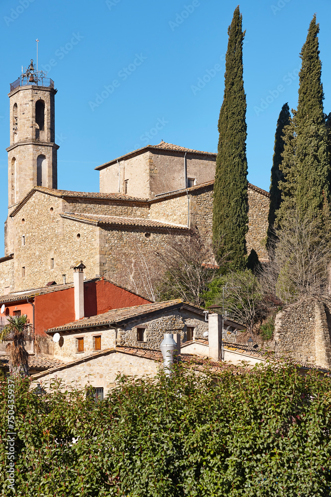 Historic picturesque village of Mieres. Baix Emporda. Girona, Catalunya, Spain