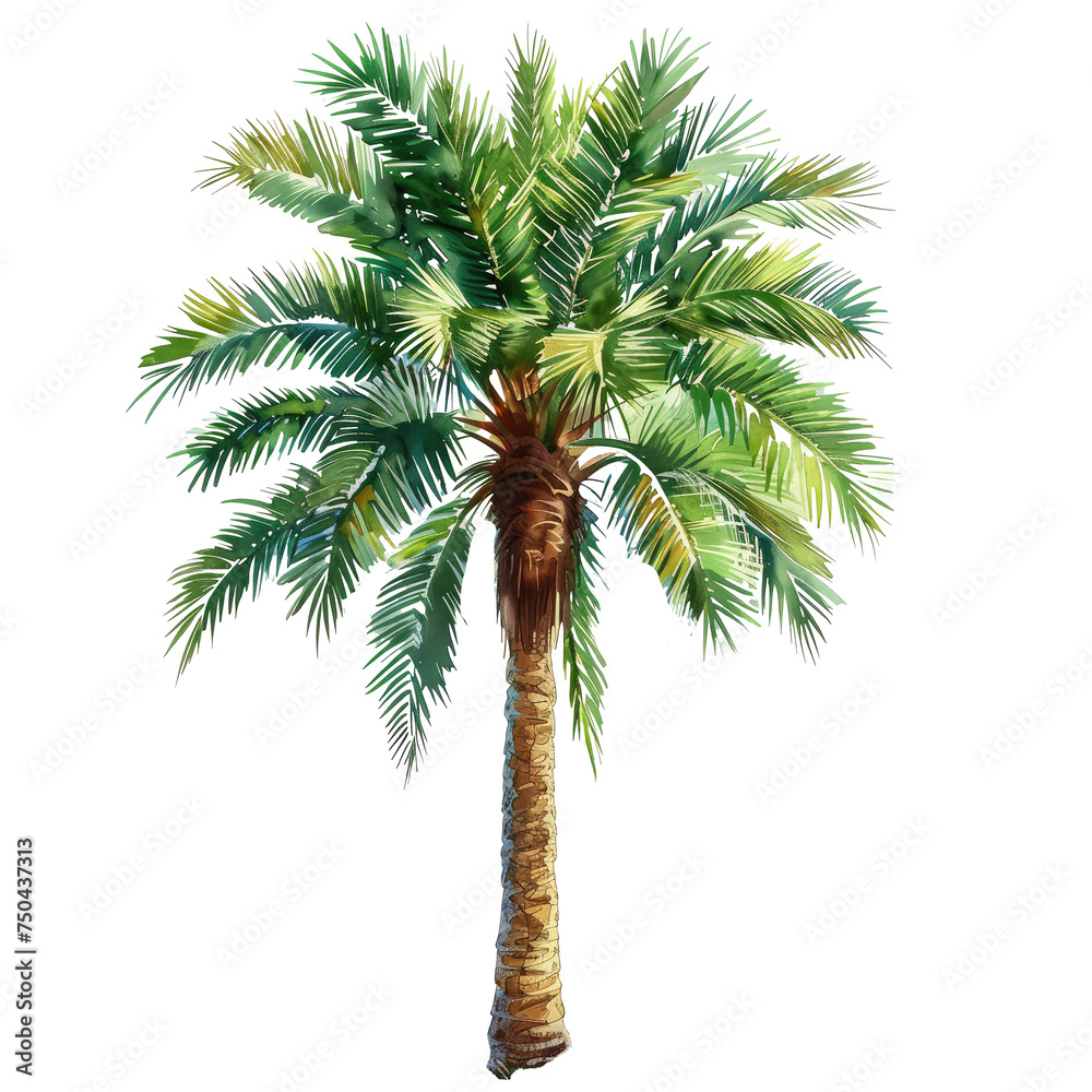 Palm Tree isolated on transparent background