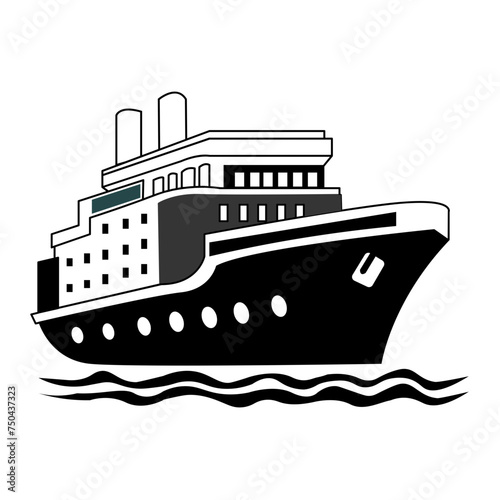 Ship icon on glyph style